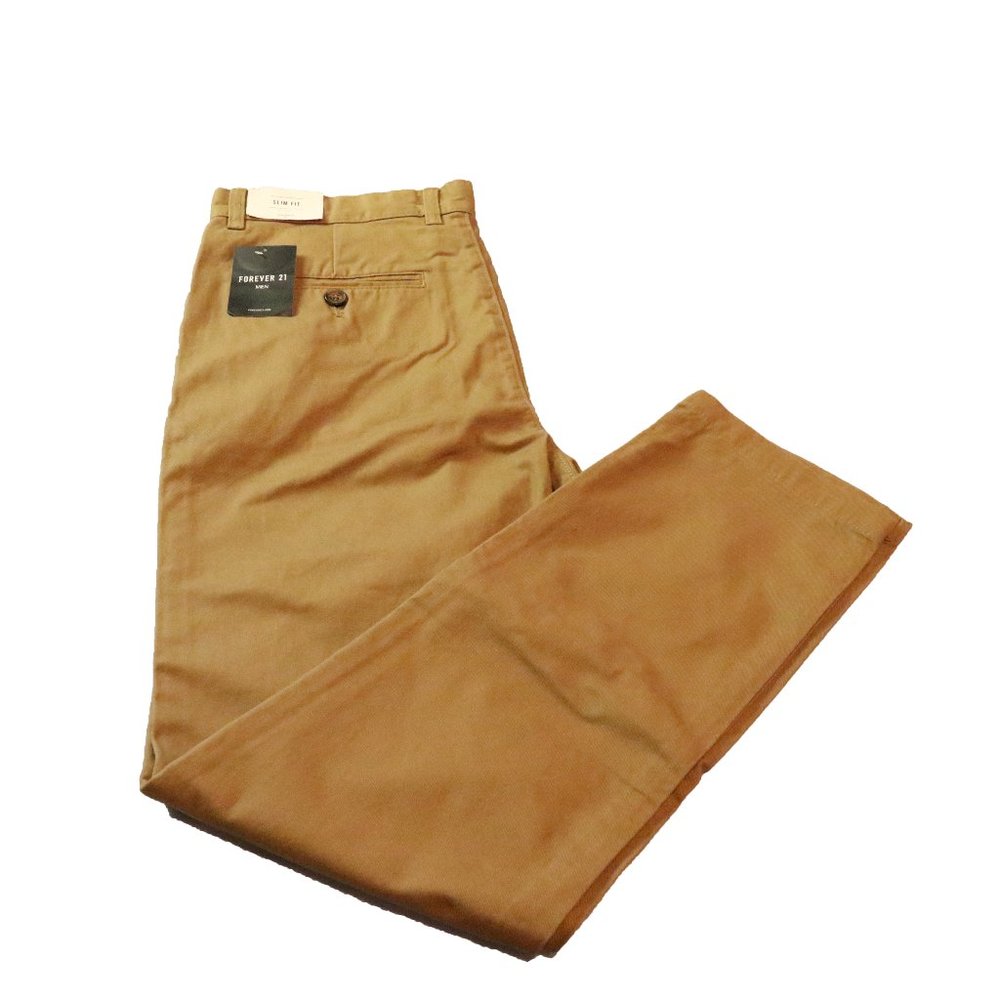 Men's Forever 21 Woven Khaki Pants, Size 32